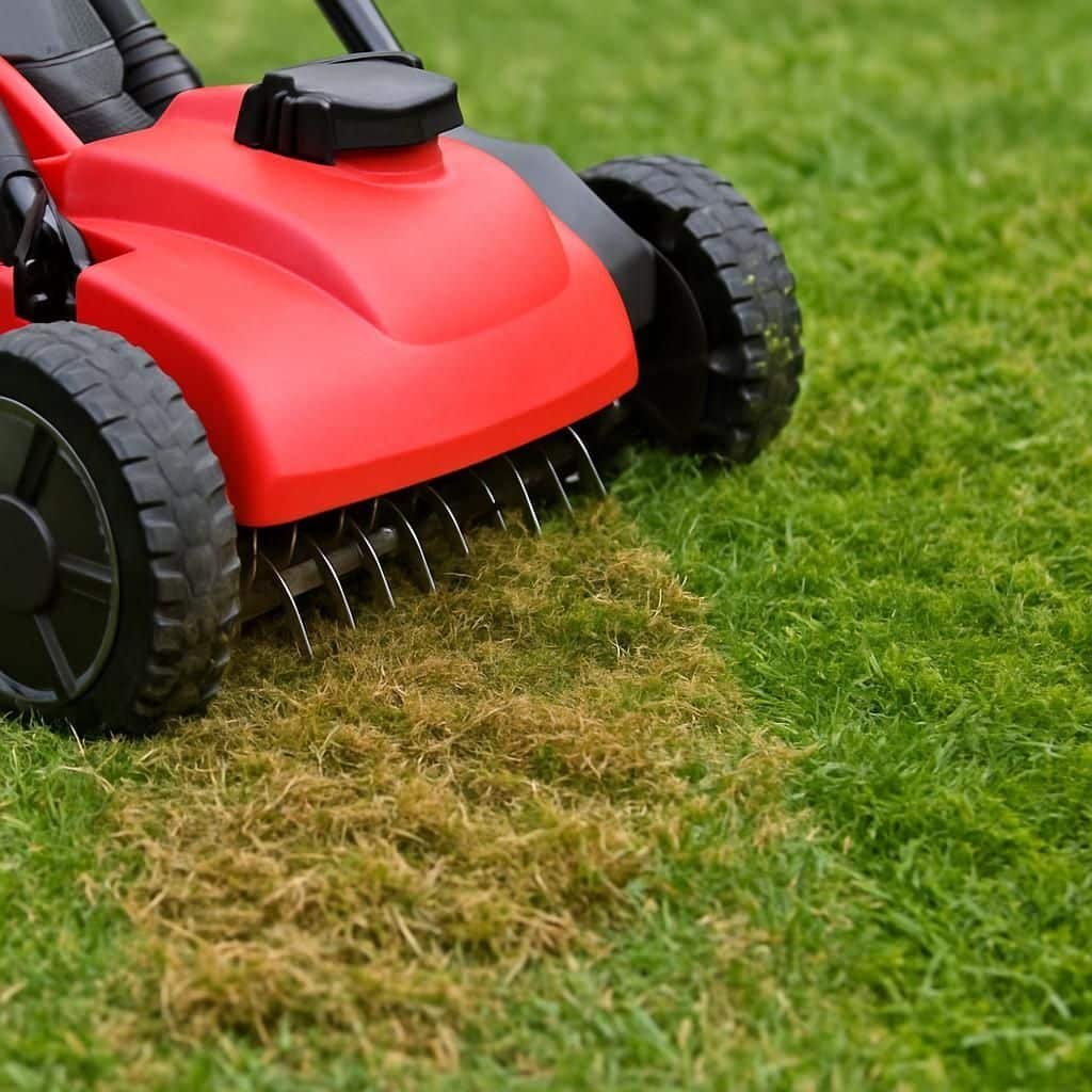 Découvrez notre émousseur gazon performant de qualité professionnelle, idéal pour entretenir votre pelouse et favoriser une croissance saine et dense.